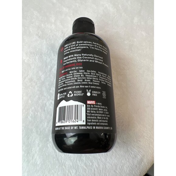 NEW Every Man Jack Limited Marvel DEADPOOL Hawt Sauce SHAMPOO + CONDITIONER - Picture 2 of 2